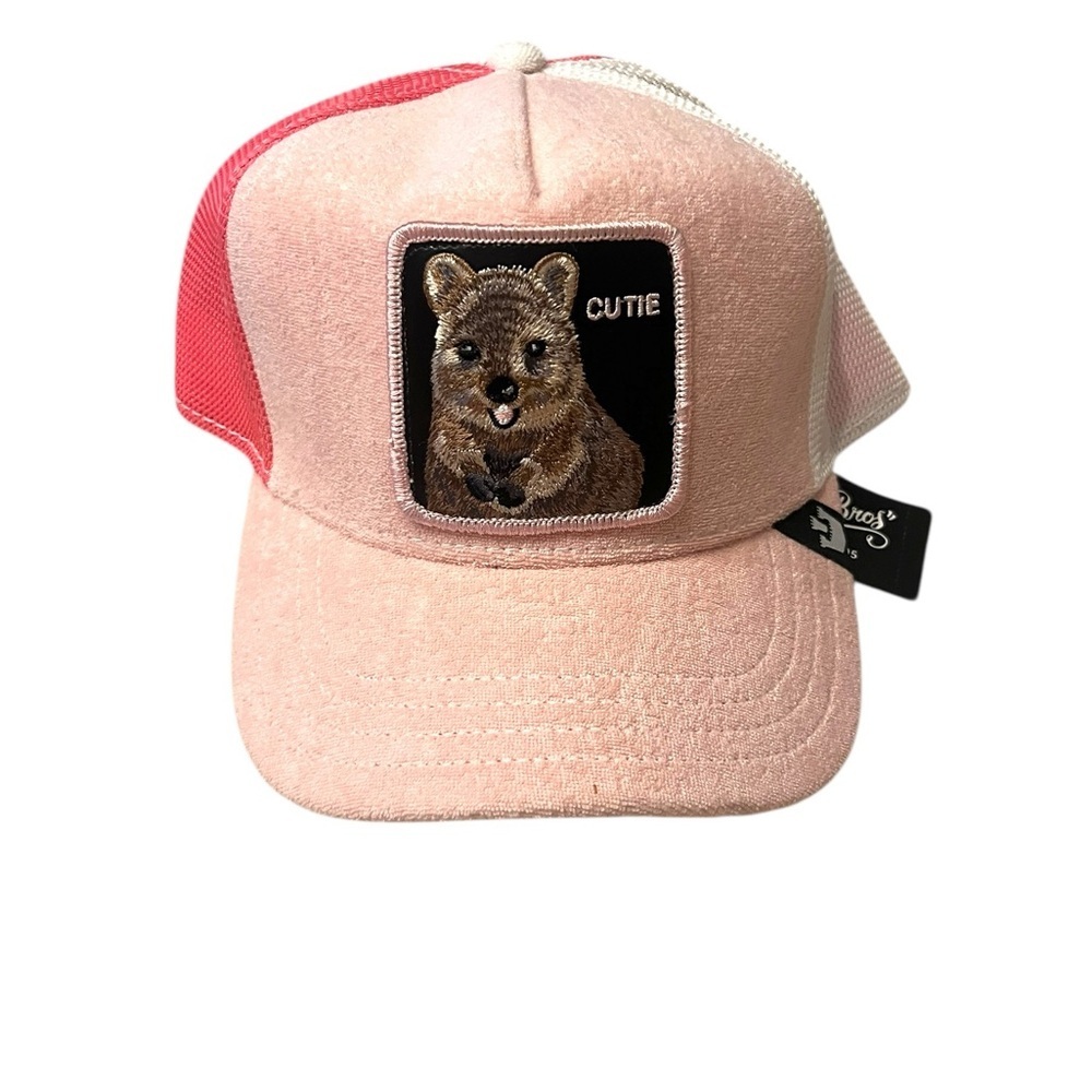 NWT Goorin Bros Pink and White “Cutie” Hat with Animal Patch